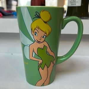 Disney Store Tinker Bell Traits 6" Collectible 16 oz Coffee Mug Tea Cup Green